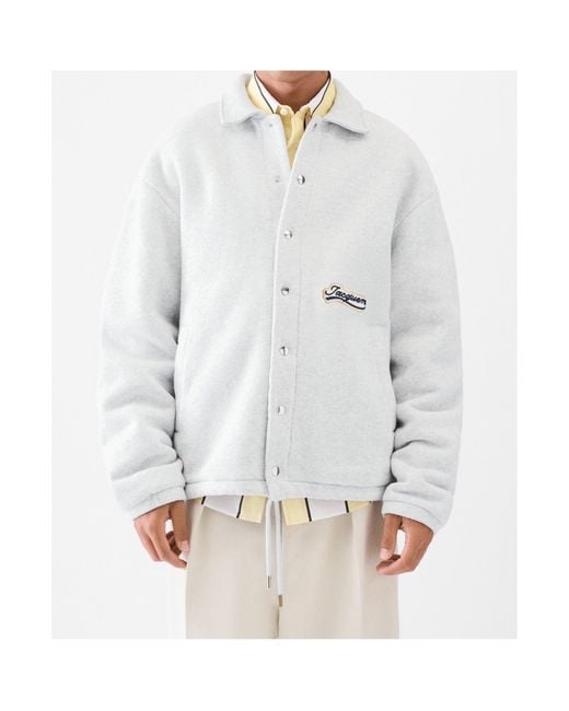 Jacquemus White Long Sleeve Casual Jacket for men