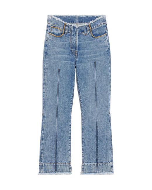 Jacquemus Blue Le De Nimes Linon Cropped Jeans