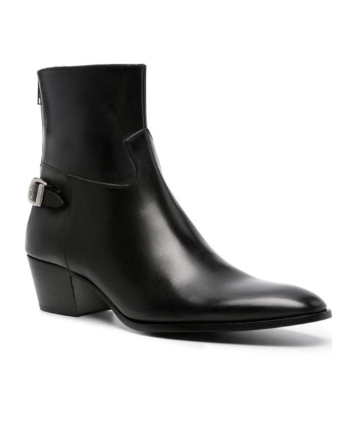Céline Black Leather Boots for men