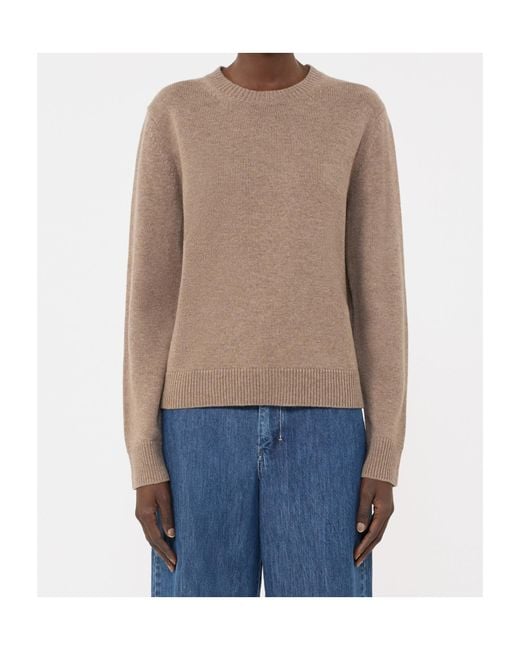 Max Mara Brown Fresia Crewneck Knitted Jumper