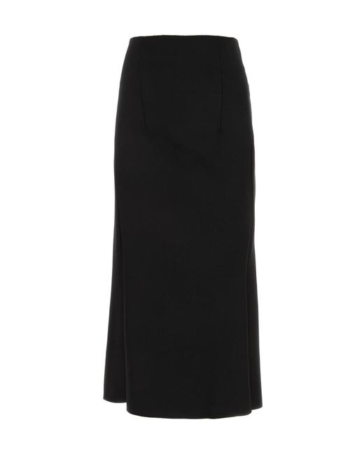 Philosophy Di Lorenzo Serafini Black High Waist Midi Skirt