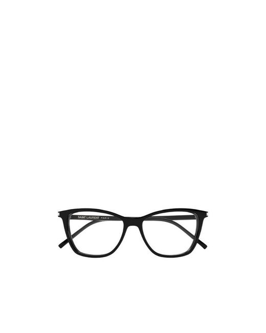 Saint Laurent White Eyewear Wellington Frame Glasses