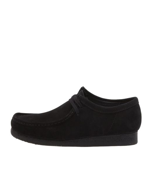 Clarks Black Wallabee Lace-Up Boots for men