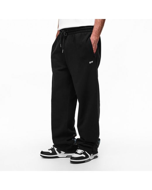 Off-White c/o Virgil Abloh Black Logo Pattern Sweatpants for men