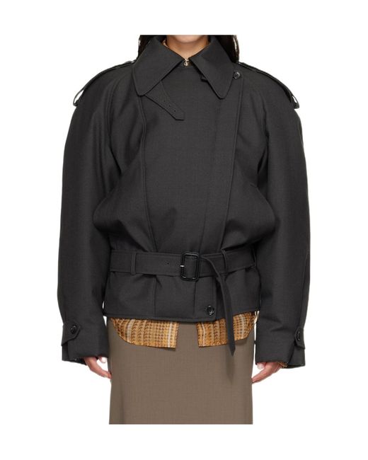 Mugler Black Long-Sleeved Jacket
