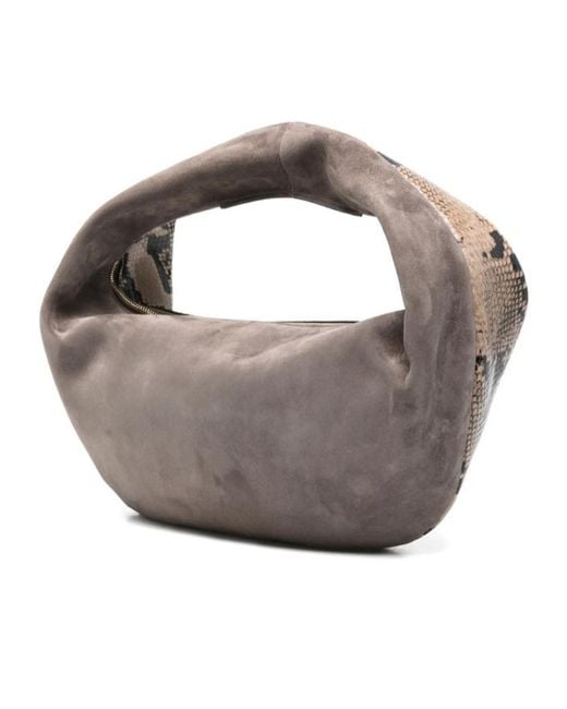 Khaite Metallic Medium Olivia Embossed Tote Bag