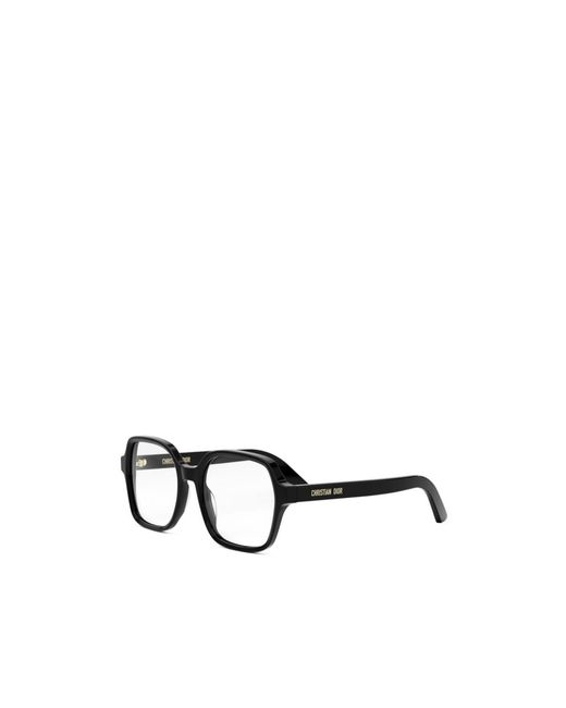 Dior White Eyewear Midnight Square Frame Glasses