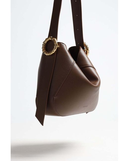Lanvin Brown Single Shoulder Bag Without Buckle