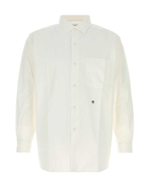 Nanamica White Regular Collar Oversized Shirt for men