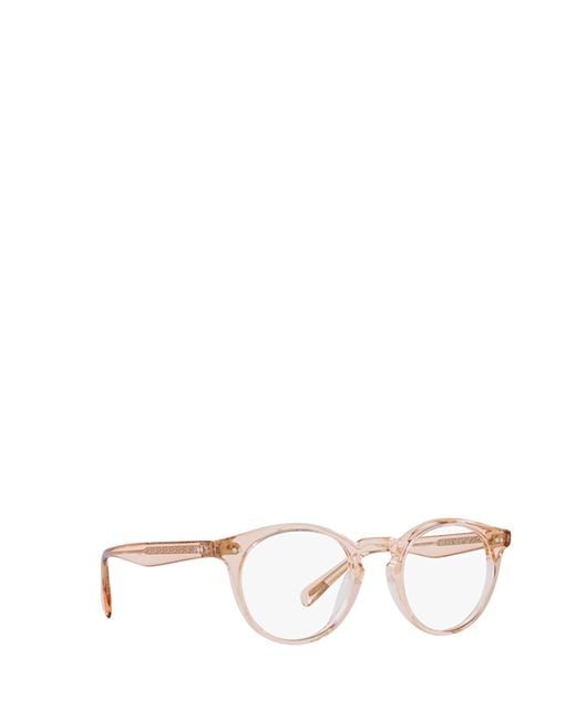 Oliver Peoples White Round-Frame Glasses for men