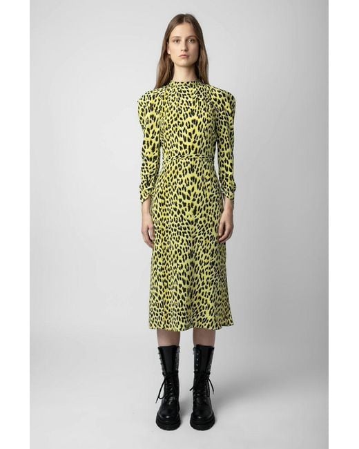 Zadig & Voltaire Green Long-Sleeved Dress