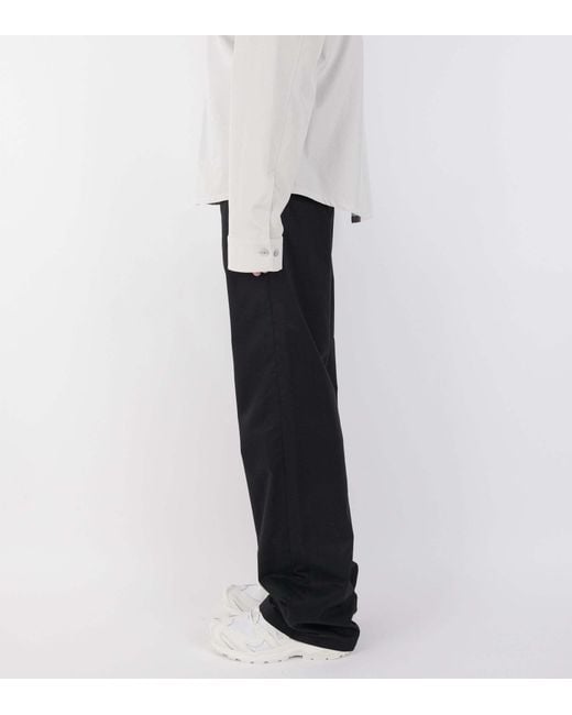 Rier Black Casual Pants With Belt Loops for men
