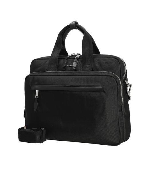 Boss Black Logo Briefcase for men