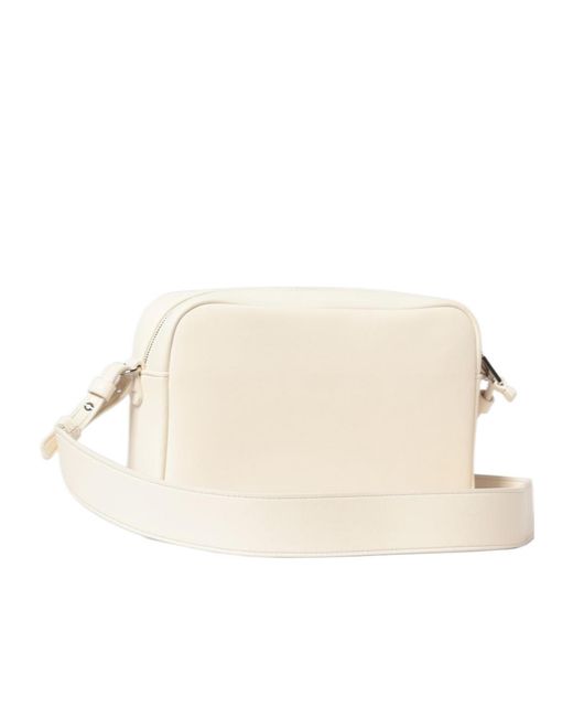 Emporio Armani Natural Logo-Detail Leather Crossbody Bag