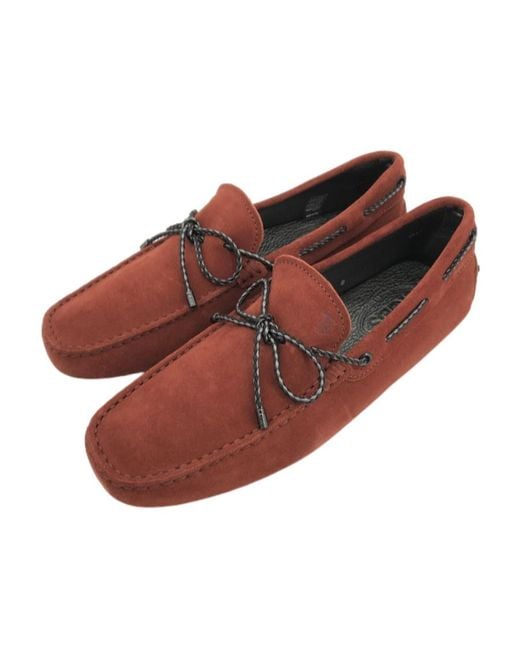 Tod's Brown Flat Business Casual Shoes for men