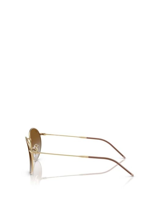 Ray-Ban Metallic Round Reverse Sunglasses