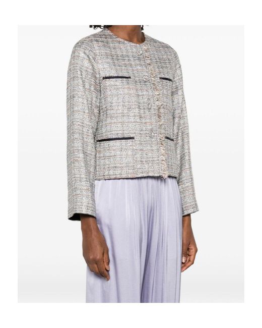 Forte_forte White Long-Sleeved Casual Jacket