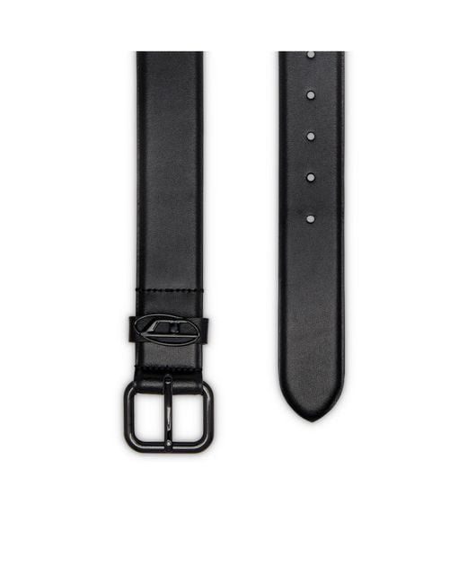DIESEL Black B-1Dr Belt for men