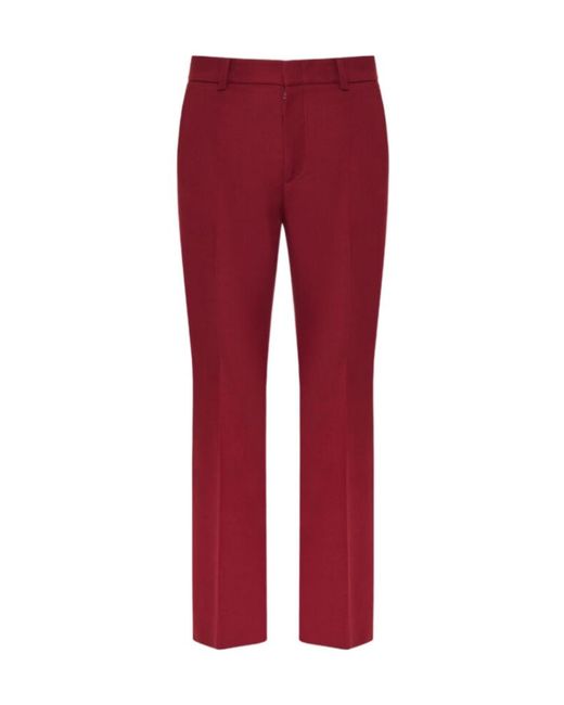 Gucci Logo Embroidered Tailored Trousers