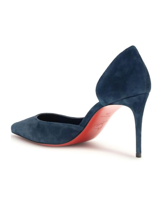 Christian Louboutin Blue 85Mm Iriza Pointed-Toe Stiletto Pumps