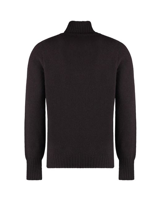 Drumohr Black Turtle Neck Jumper for men
