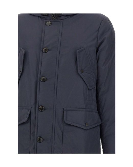 Peuterey Blue Long-Sleeved Down Jacket for men