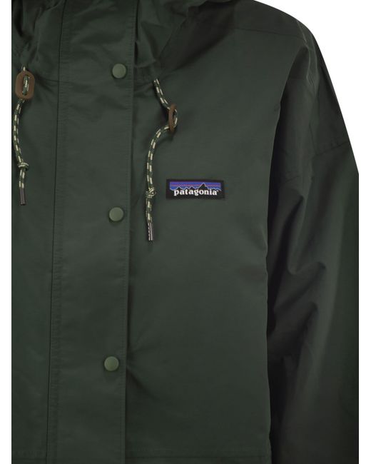 Patagonia Green Logo Patch Hooded Parka