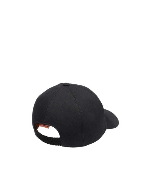 Zegna Blue Logo Hat for men