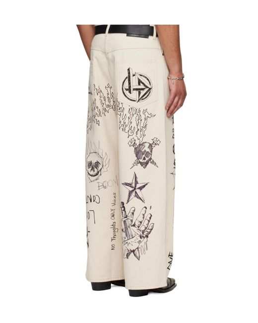 Lu'u Dan Natural Belt Loop Jeans for men