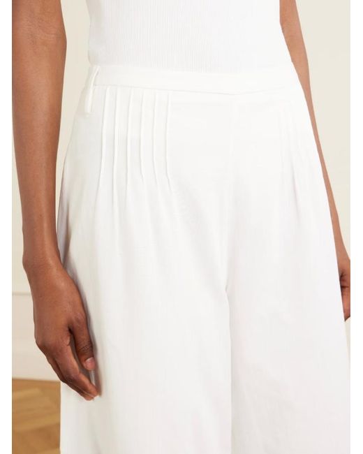 Sir White Pleated Casual Pants