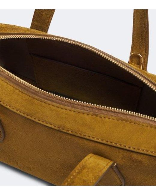 Joseph Brown Loaf Mini Suede Shoulder Bag