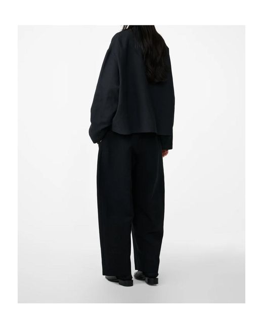Studio Nicholson Black Minos Pleated Trousers