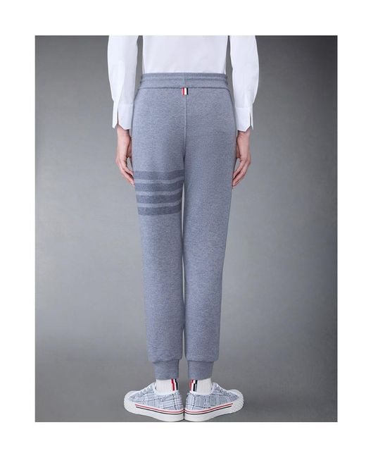 Thom Browne Blue 4-Bar Drawstring Joggers