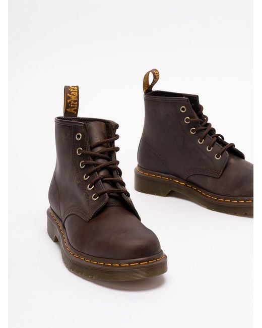 Dr. Martens Brown 101 Lace Up Combat Boots for men