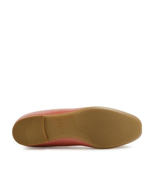 Bally Pink Bow Design Flat Shoes