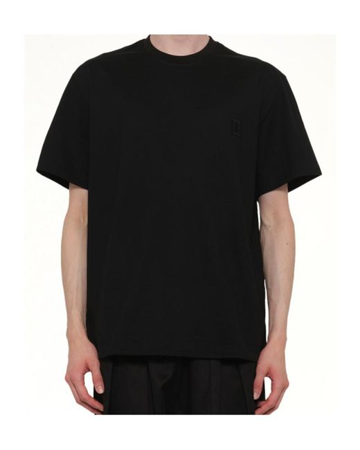 Wooyoungmi Black Back Logo T-Shirt for men
