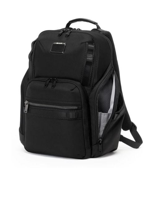 Tumi Black Adjustable Shoulder Strap Backpack for men