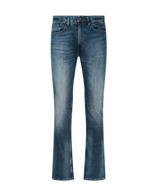 Polo Ralph Lauren Blue Bleached-Wash Slim-Cut Jeans for men