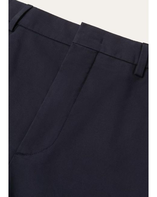 Loro Piana Blue Pleated Shorts for men
