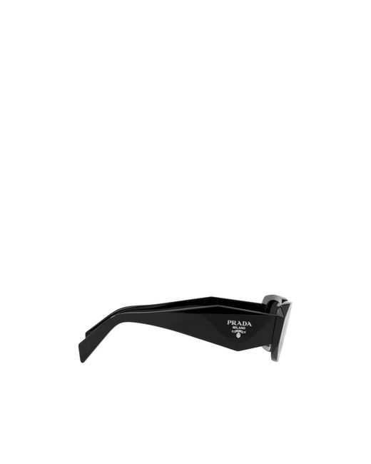 Prada White Logo Rectangular Sunglasses