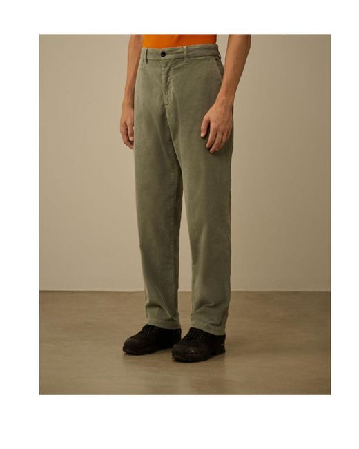 C P Company Green Straight-Leg Pants for men
