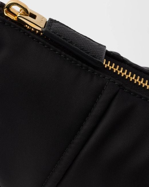 Prada Black Re-Nylon Demi-Lune Shoulder Bag