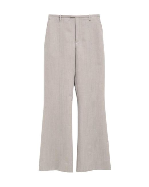 Bottega Veneta Gray Casual Pants With Belt Loops