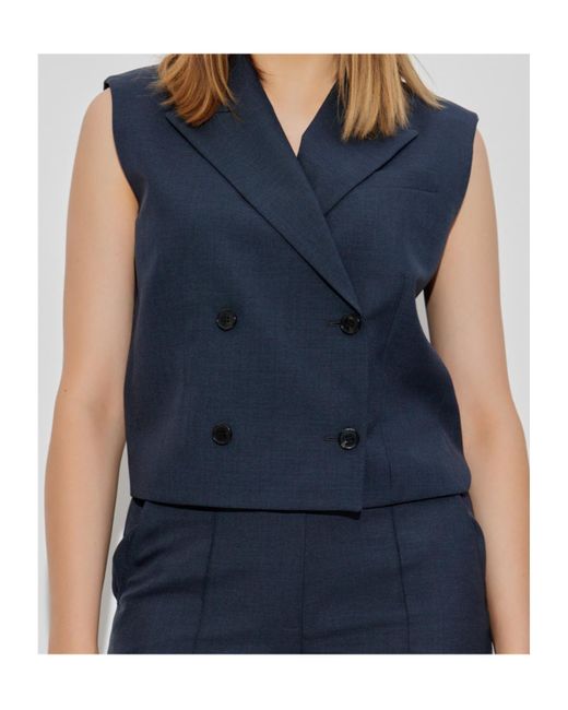 Theory Blue Waistcoats