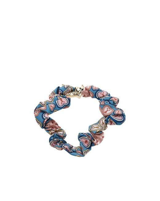Etro Blue Logo Hair Accessories