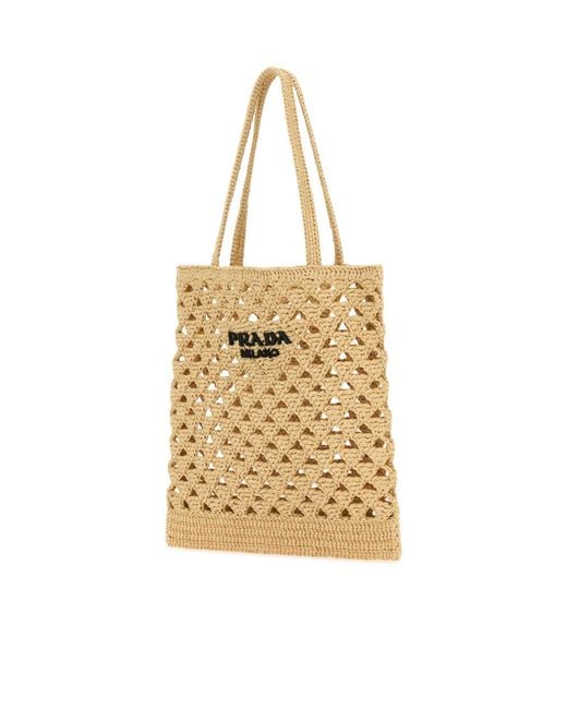Prada Natural Logo Handbag