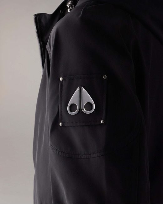 Moose Knuckles Black Charlesbourg Hooded Jacket for men