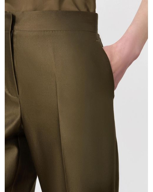 Max Mara Green Studio Zinco Pleated Trousers