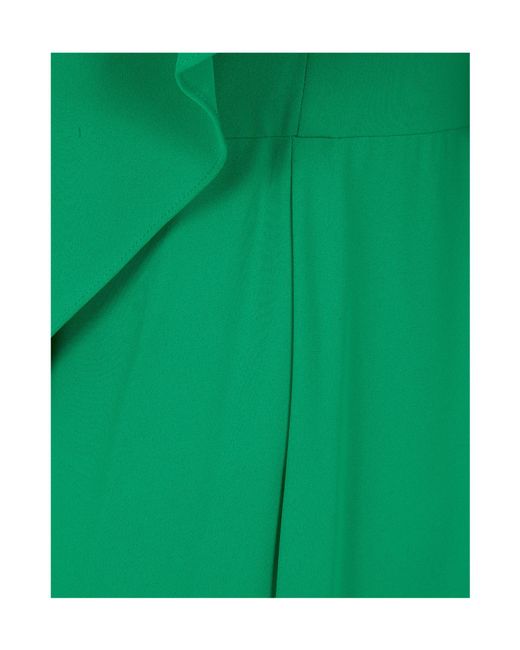 Ralph Lauren Green Lauren April One-Shoulder Jumpsuit