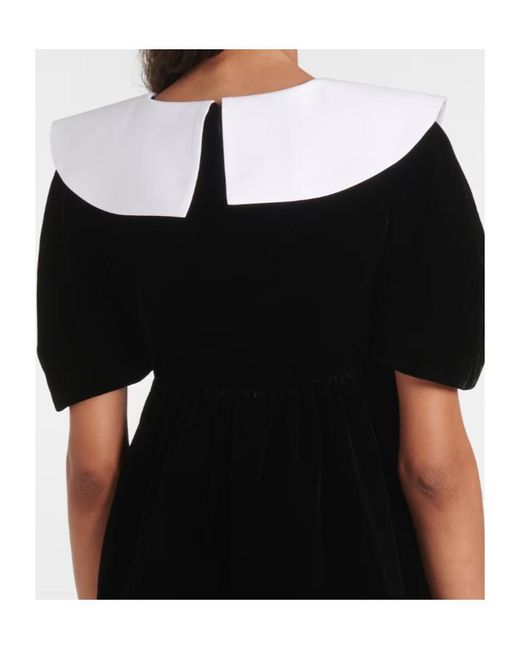 Nina Ricci Black Velvet Minidress